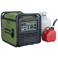 Sportsman Portable and Inverter Generator, Gasoline/Liquid Propane, 3,000 W Rated, 3,500 W Surge GEN3500DFI